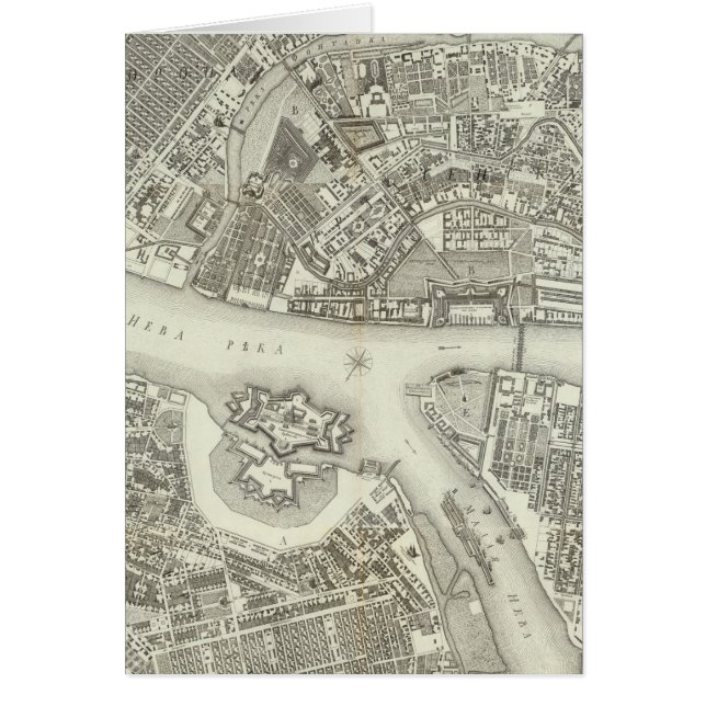 Carte composite de Saint-Pétersbourg (Devant)