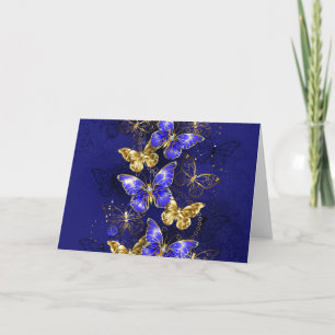 Carte Composition avec papillons Sapphire