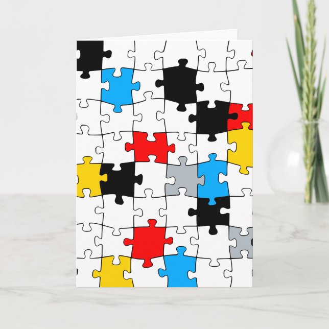 Carte Composition de la couleur minimale du puzzle De St (Devant)