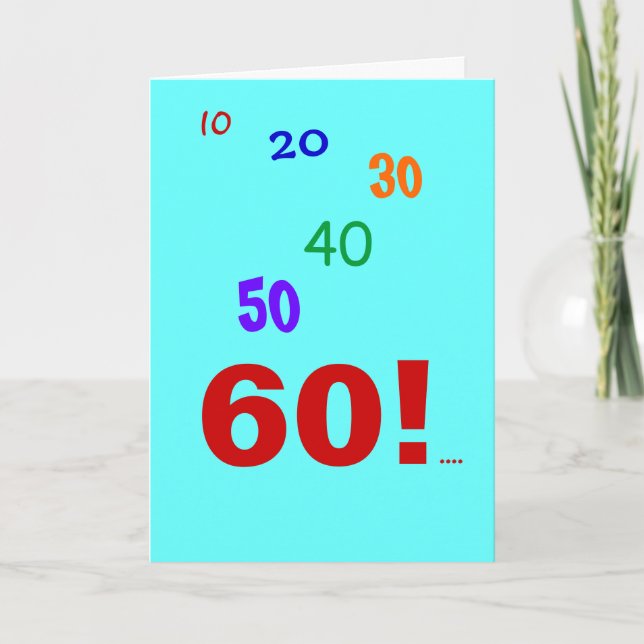 Carte Comptable | Anniversaire 60 ans | 60 comptabilité  (Devant)