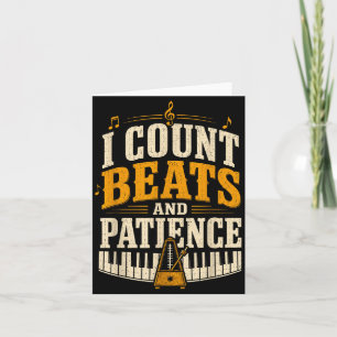 Carte Compter les battements et professeur de musique de