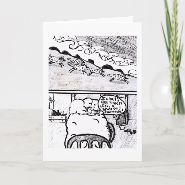 Carte Compter les moutons pour dormir (Devant)