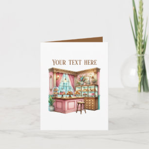 Carte Compteur de boulangerie mignon personnalisable