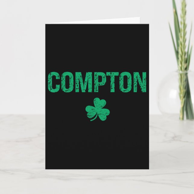 Carte Compton Irish Shamrock St Patrick's Day  (Devant)