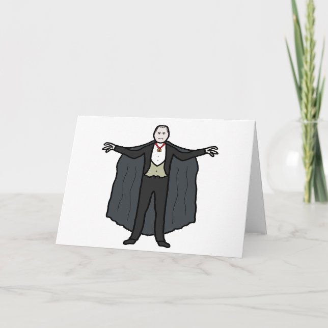 Carte Comte Dracula Vampire (Devant)