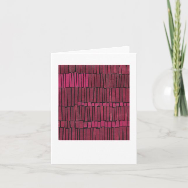 Carte Conception abstraite colorée magenta (Devant)