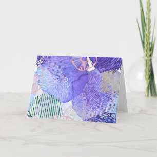 Carte Conception abstraite violette