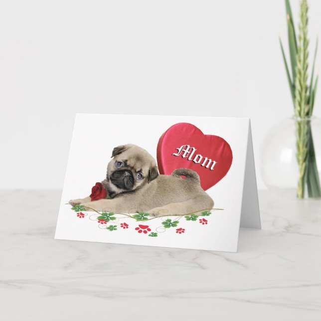 Carte Conception adorable de maman Carlin (Devant)
