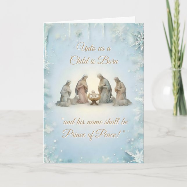 Carte Conception chrétienne de Noël (Devant)