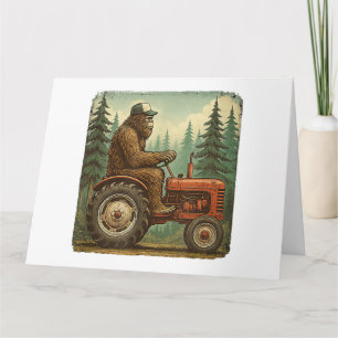 Carte Conception d'agriculteur drôle Hommes Tracteur Ran