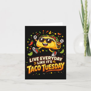 Carte Conception d'amoureux de tacos cinco de mayo taco 