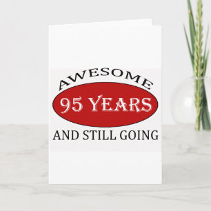 Carte Conception d'anniversaire de 95 ans