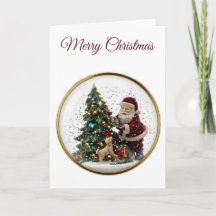 Conception d'arbre de Noël avec Santa et adorable