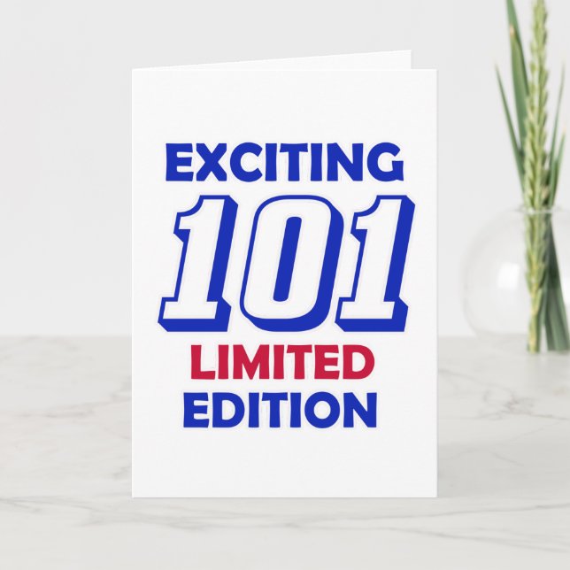 Carte Conception de 101 anniversaires (Devant)