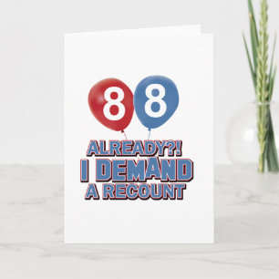 Carte Conception de 88e anniversaire