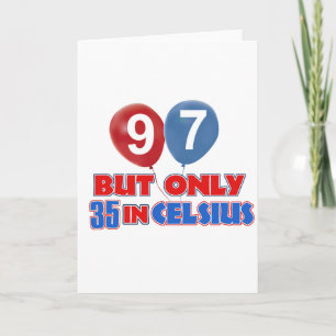 Carte Conception de 97ème anniversaire