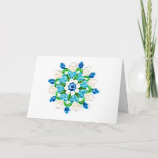Carte Conception de Beautiful Blue White