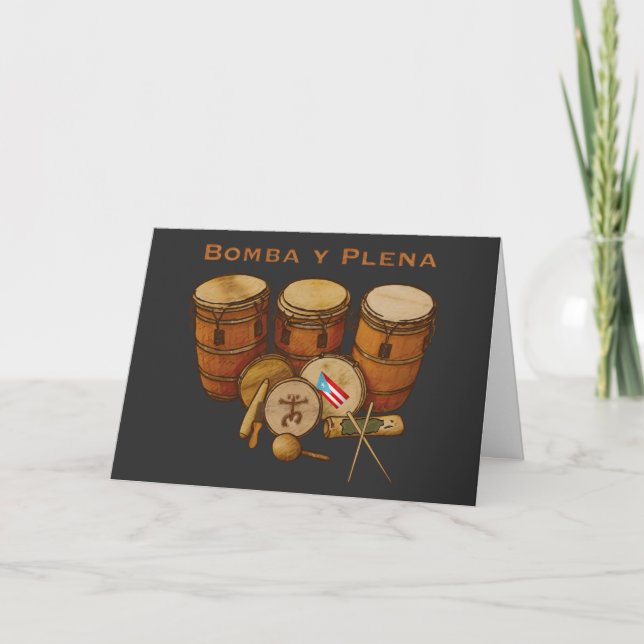 Carte Conception de Bomba y Plena de Porto Rico (Devant)