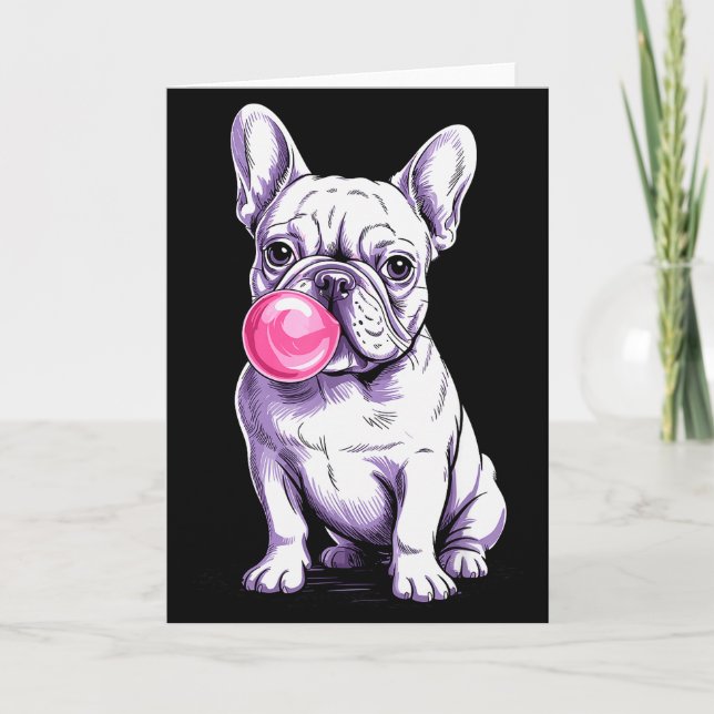Carte Conception de Bouledogue Français pour hommes femm (Devant)