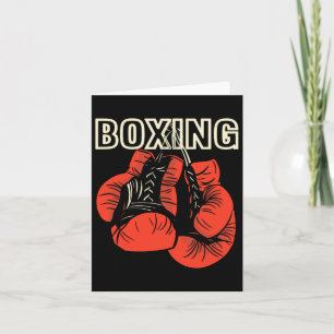 Carte Conception de boxe Gants de boxe Artiste martiale