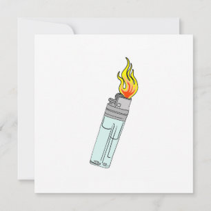 Carte Conception de briquet et de flamme