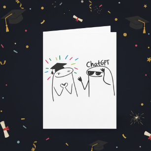 Carte Conception de célébration de doodle ChatGPT de rem
