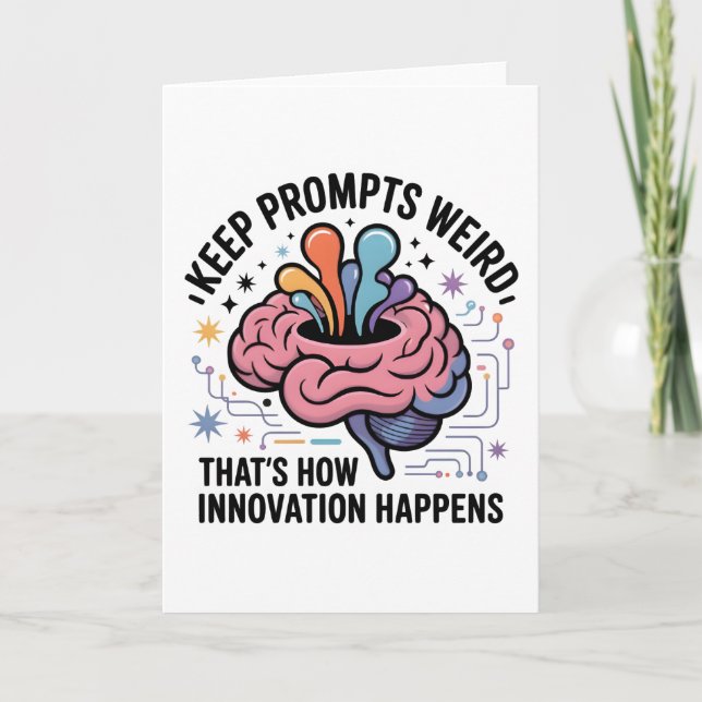 Carte Conception de cerveau d'innovation en intelligence (Devant)