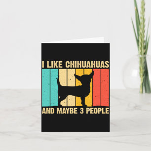 Carte Conception de chihuahua mignon pour femmes enfants