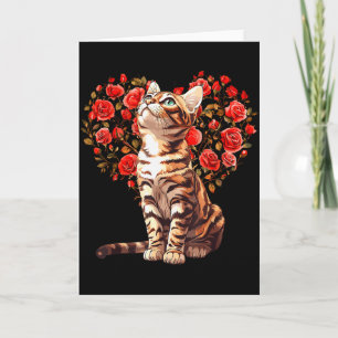 Carte Conception de cœur floral pour la Saint-Valentin p