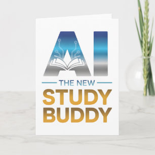 Carte Conception de compagnon d'étude en intelligence ar