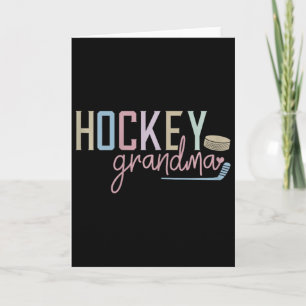 Carte Conception de grand-mère de hockey amateurs de hoc