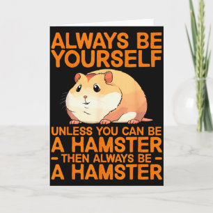 Carte Conception de hamster mignon pour hommes femmes en