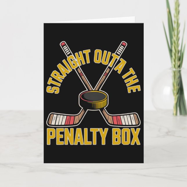 Carte Conception de hockey tout droit sortie du banc des (Devant)