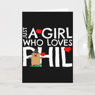 Carte Conception de la Journée de la marmotte mignonne d