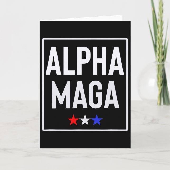 Carte Conception de l'élection Alpha Mega Trump 2024 (Devant)