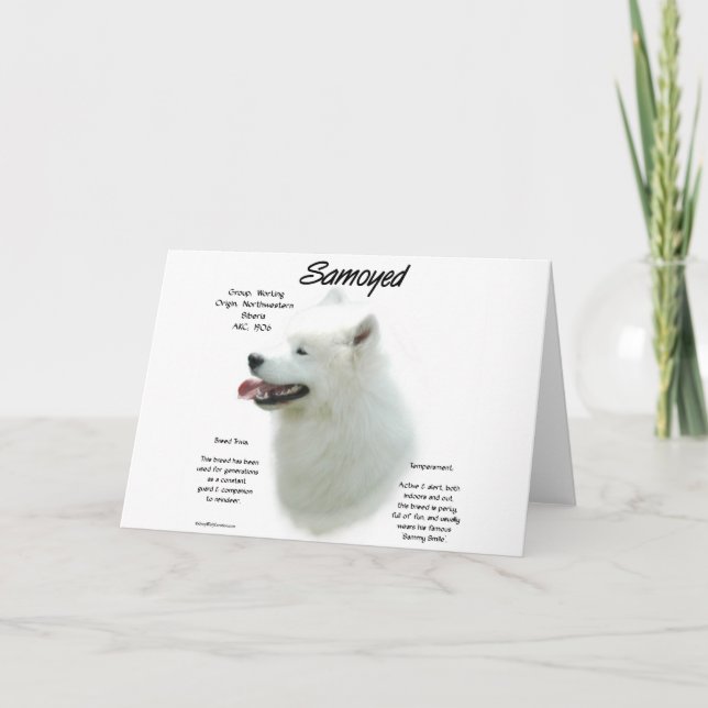 Carte Conception de l'historique Samoyed (Devant)