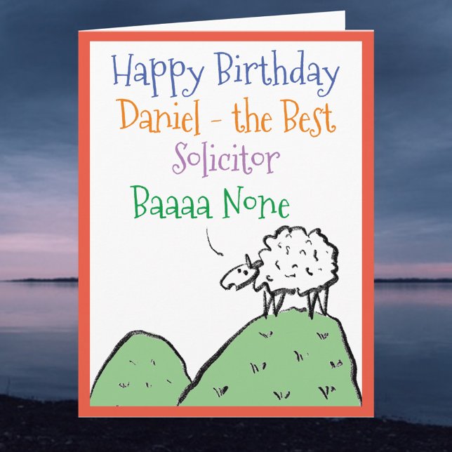 Carte Conception de mouton Joyeux anniversaire à un Avoc (Créateur téléchargé)