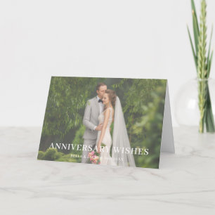Carte Conception de photo de mariage d'amour d'anniversa