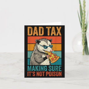 Carte Conception de pizza de papa drôle oppossum taxe Pa