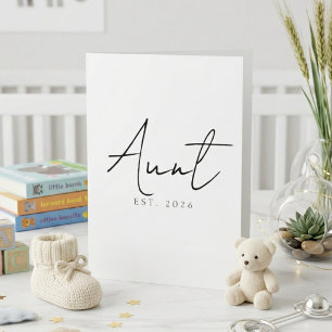 Carte Conception de script d'annonce de tante année douc