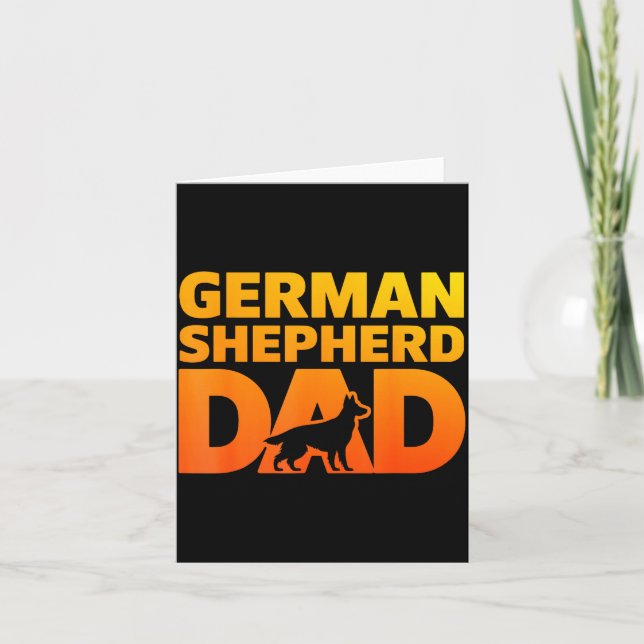 Carte Conception de Shepherd allemand cool pour les homm (Devant)