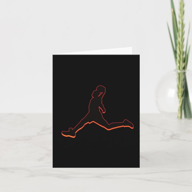 Carte Conception de silhouette de dunk de basket-ball Ai (Devant)