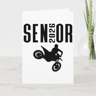 Carte Conception de silhouette de motocross senior 2026