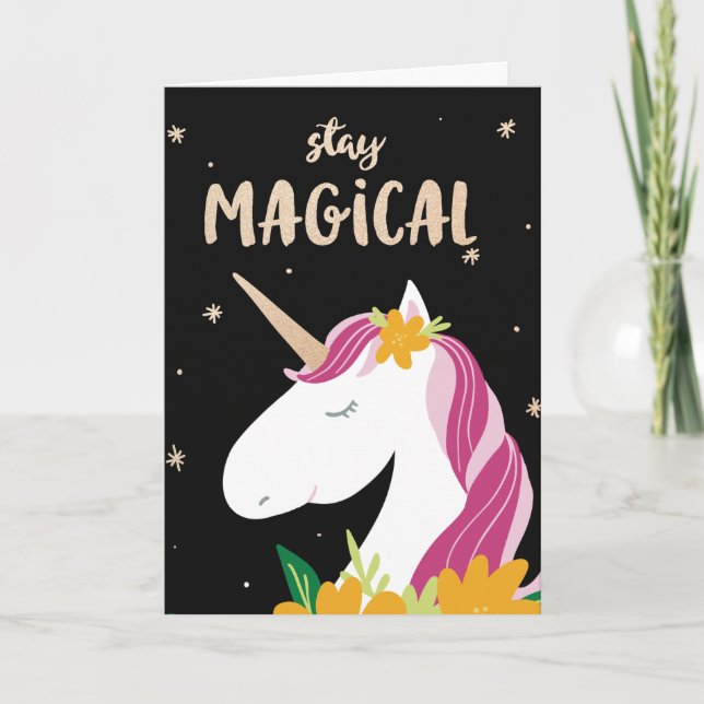 Carte Conception de Stay Magical Unicorn (Devant)