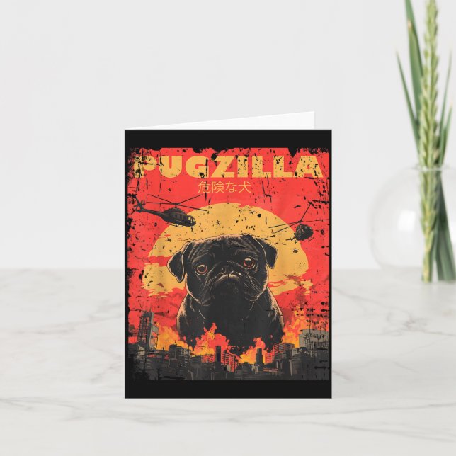 Carte Conception de tee-shirt Pugzilla pour propriétaire (Devant)