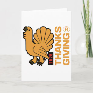 Carte Conception de Thanksgiving 2026 représentant un di