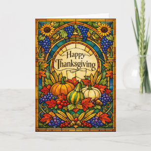 Carte Conception de verre coloré pour une joyeuse fête d
