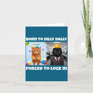 Carte Conception de verrou forcé Dilly Dally de naissanc