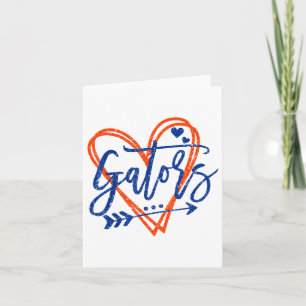 Carte Conception de vêtements rétro Gators Heart Name po