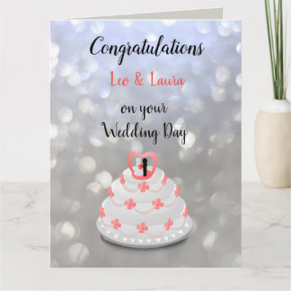 Carte Conception du jour de mariage